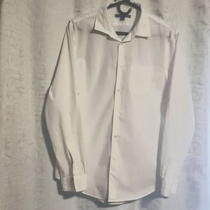 John Varvatos Mens white button up